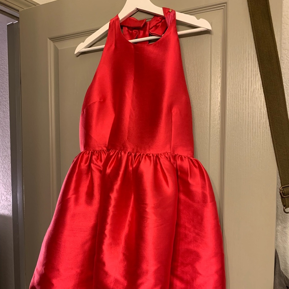 kate spade bow back fit and flare dress (PINK)